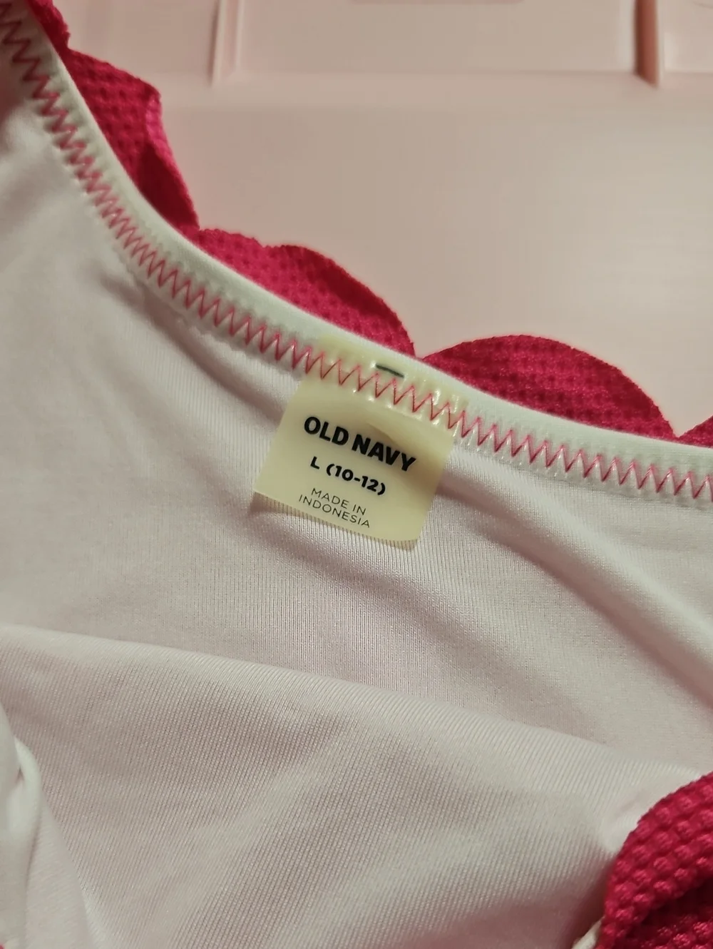 OLD NAVY GIRLS PINK TWO PIECE BIKINI SET: PINK: NEW WITH TAGS: SIZE L (10-12)